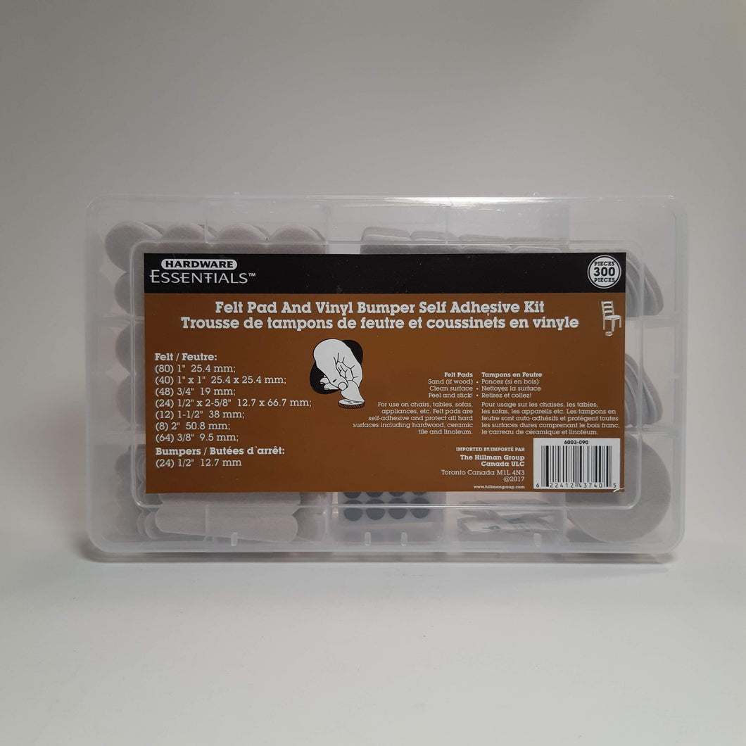 Felt Pads and Vinyl Bumpers - 300 pc Kit