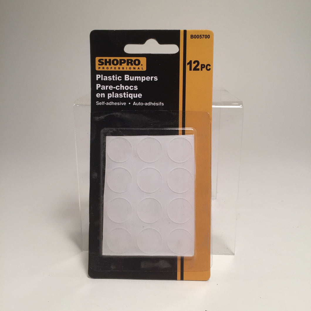 Plastic Bumpers - Clear - 12 pack