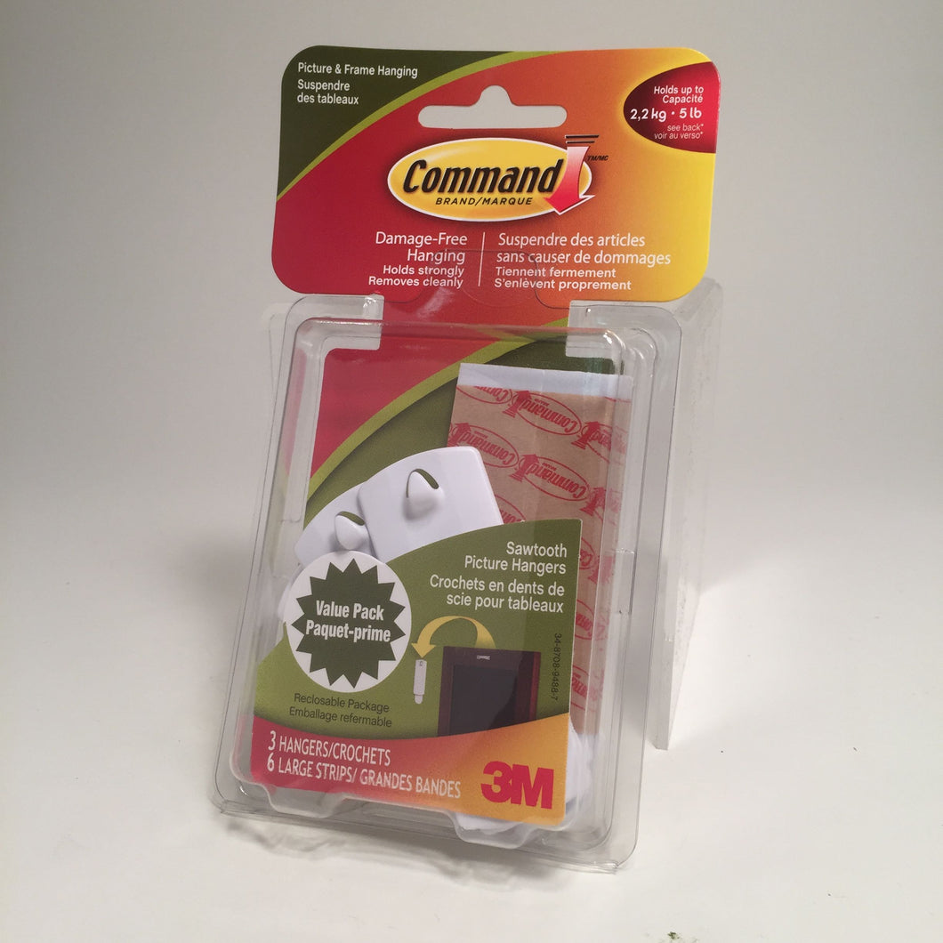 Command Hook - Sawtooth Hanger Multipack