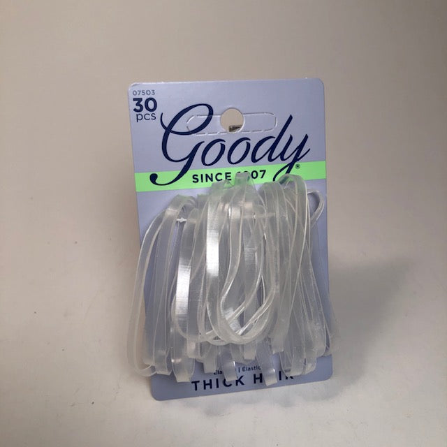 Elastics - Clear - Lg - 30pk