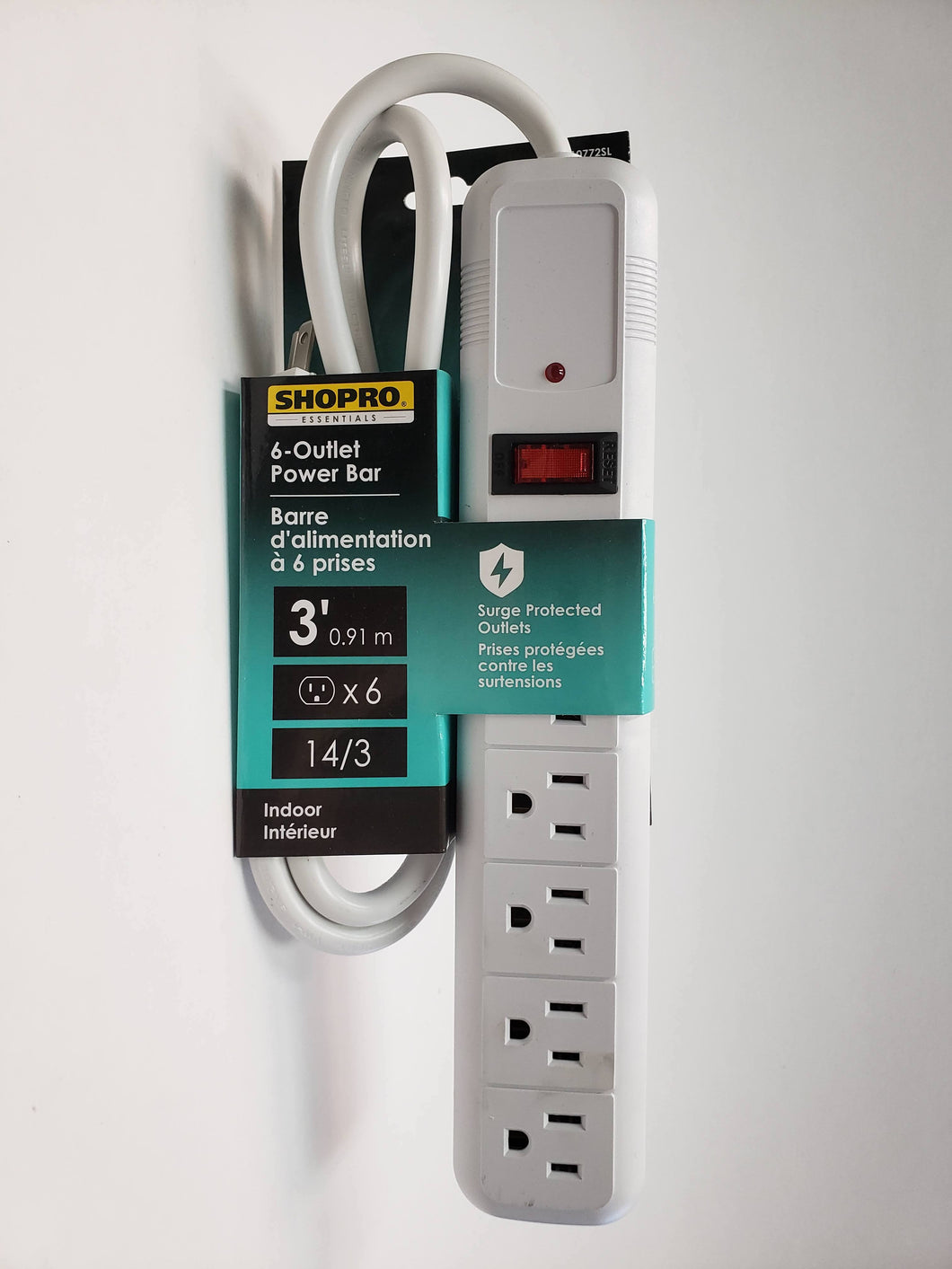 Power Bar - 6-outlet - 3'
