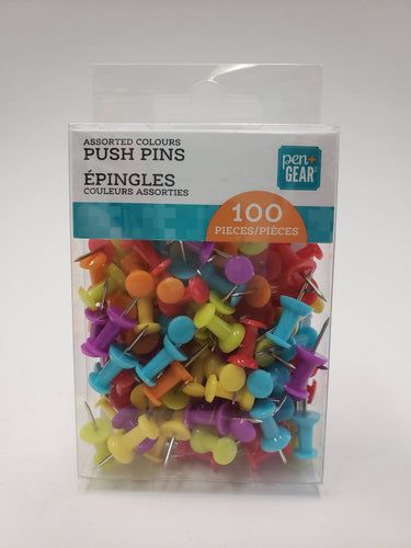 Push PIns - Coloured - 100pk