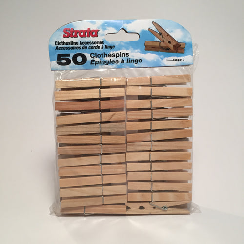 Clothespins - Wood - 50pk