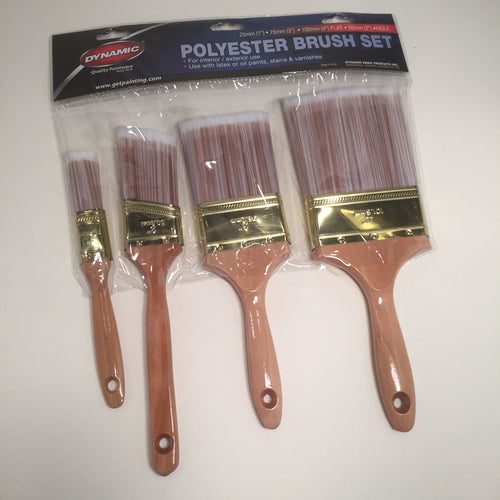 Paint Brush - Polyester 4 pc Set