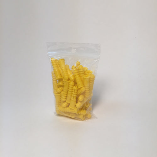 Drywall Plugs - Yellow #8 - 50pk