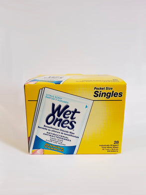 Wet Ones - Anti-Bacterial Wipes Singles- Citrus - 28pk